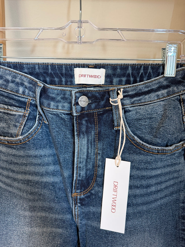 Driftwood Stella High Rise Straight Leg Jeans NWT Size 24