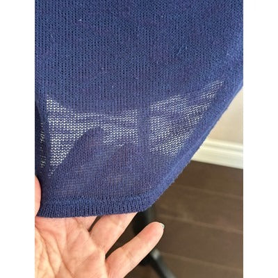 Laila Jayde L thin blue sweater 3/4 sleeve