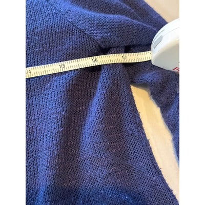 Laila Jayde L thin blue sweater 3/4 sleeve