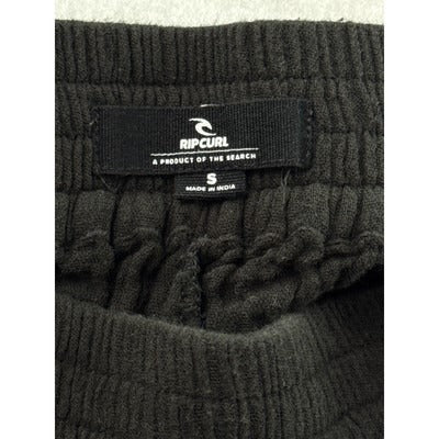 Rip Curl Black Cotton Wide-Leg Pants S