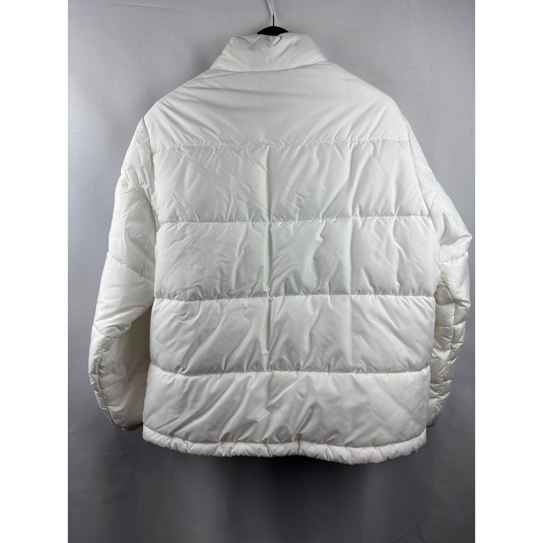 Women’s Adidas Large White Puffer Jacket