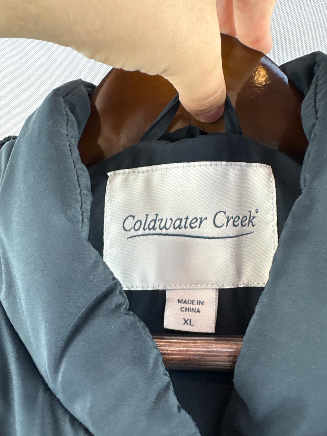 Women’s Coldwater Creek XL Black Puffer Vest