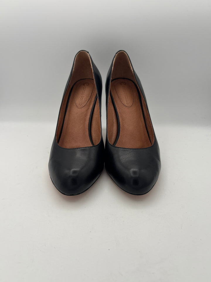 Women’s Corso Como Size 8.5 Black Leather Pumps