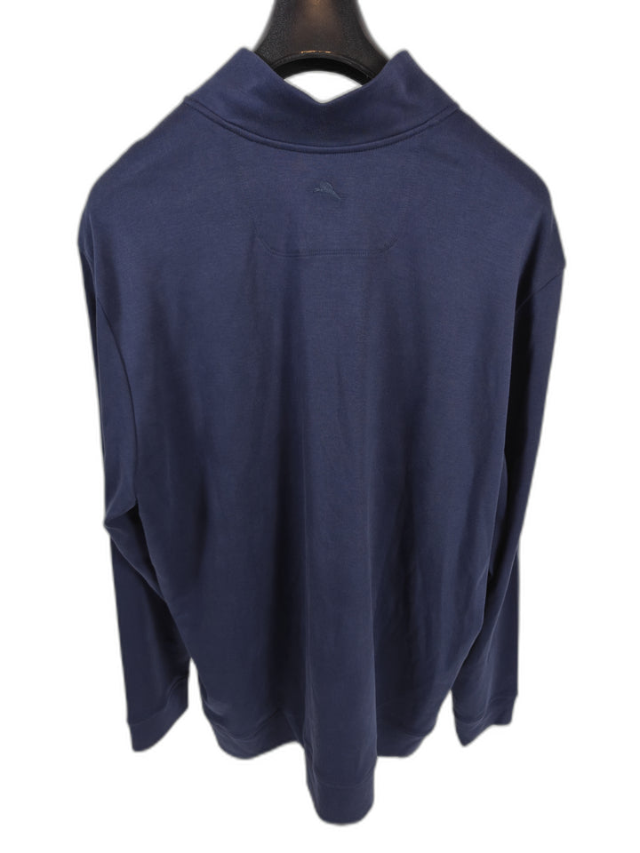 Mens Tommy Bahama Quarter Zip Pullover Blue 3XLT