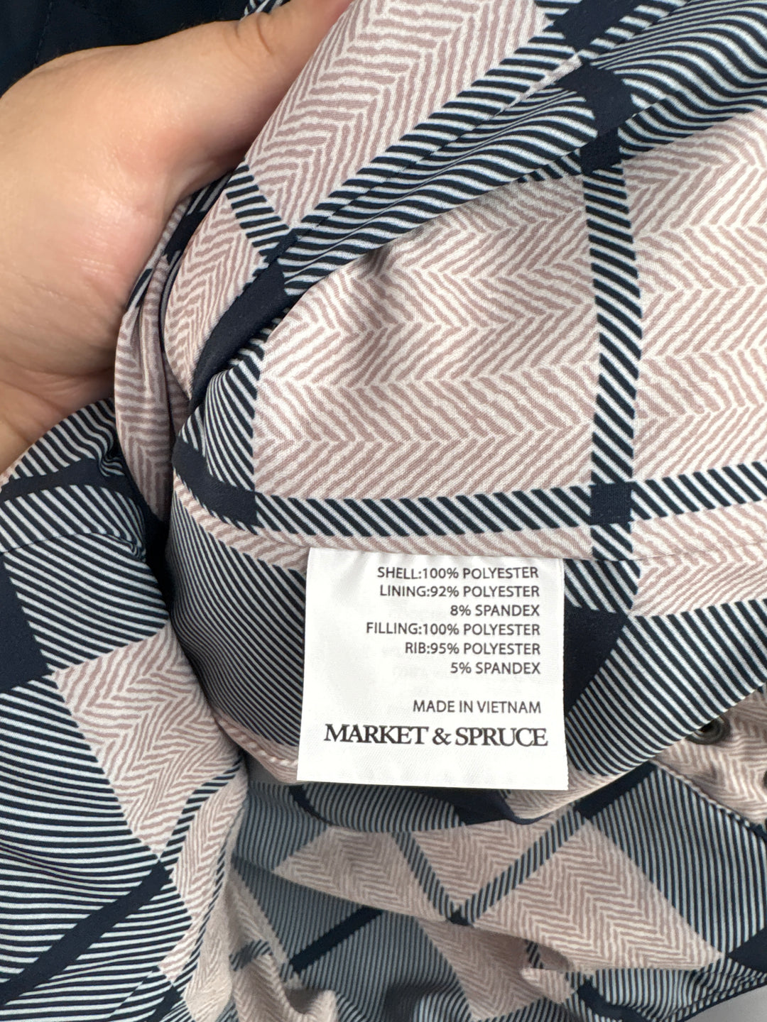 Women’s Market &amp; Spruce Small Navy Quilted Puffer Jacket