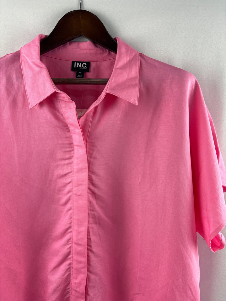 Women’s INC International Concepts XL Bubblegum Pink Button Up