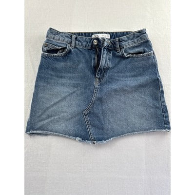 Zara Womens Denim Mini Skirt Size 26