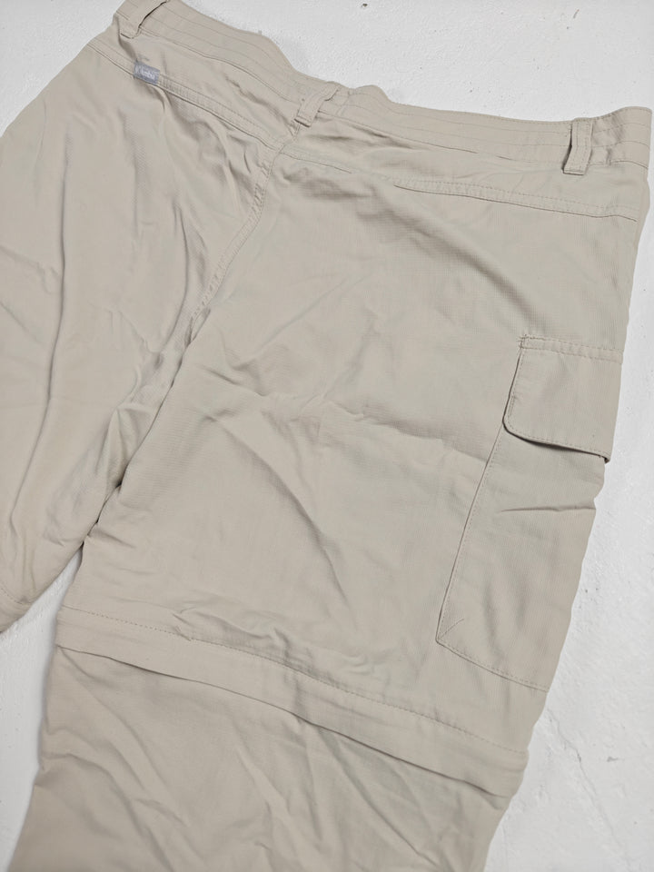 Womens Columbia Convertible Hiking Pants Beige XL 18/20