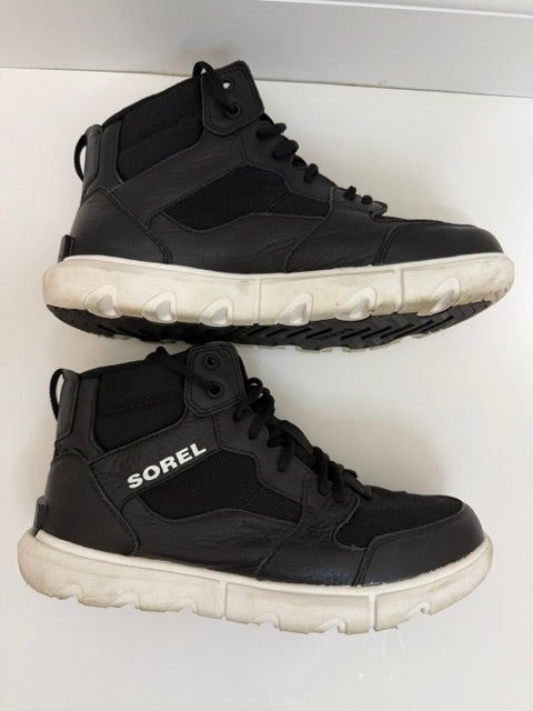 Sorel Explorer II Sneaker Mid WP Waterproof High Tops Black Sz10