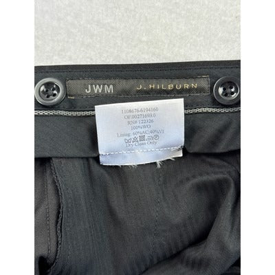 Men’s JWM J.Hilburn Black Wool Slack Dress Pants Sz 38