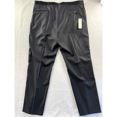 Men’s JWM J.Hilburn Black Wool Slack Dress Pants Sz 38