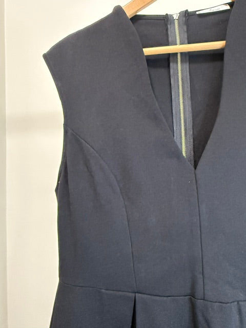 Soprano Black Sleeveless V‑Neck Dress Sz1X(14-16)