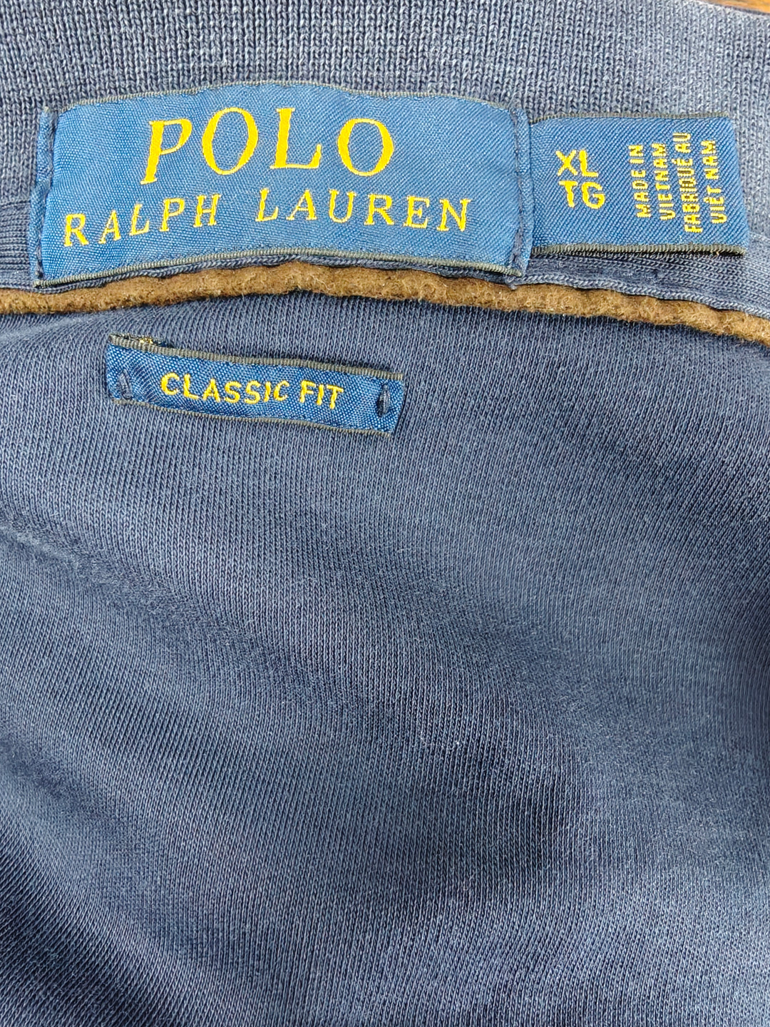Men’s Polo Ralph Lauren Classic Fit Long Sleeve Polo Navy Blue Size XL