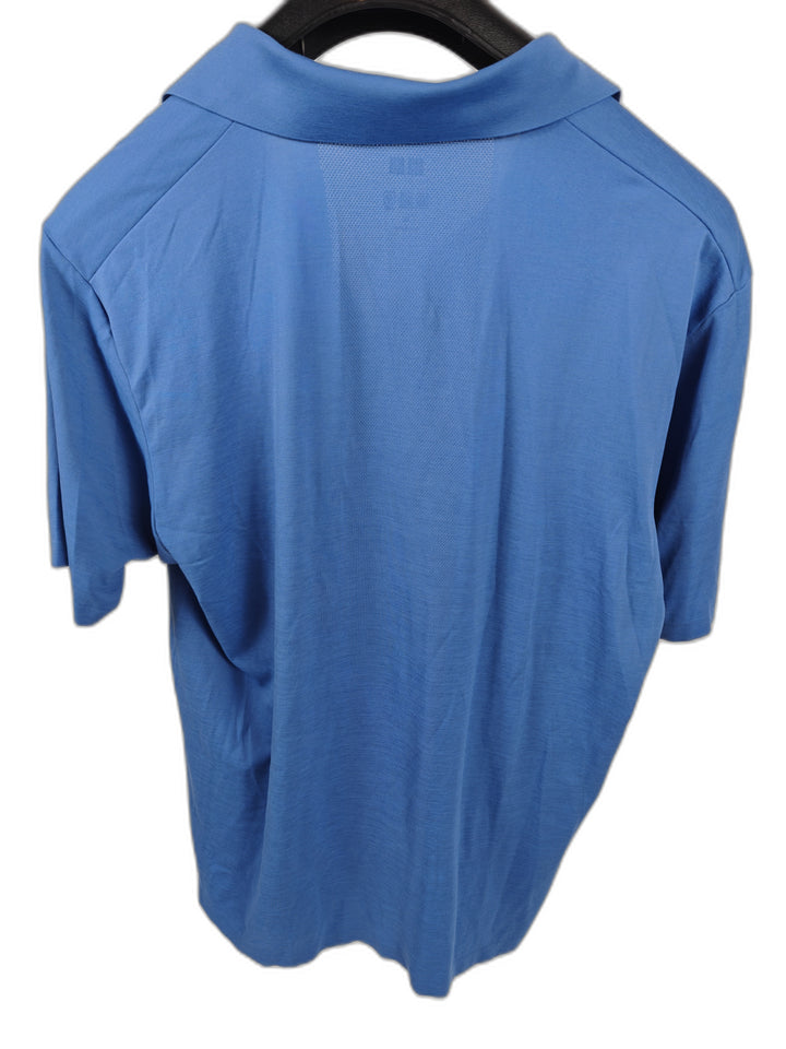 Men’s UNIQLO Dry-EX Polo Shirt Blue Size XL