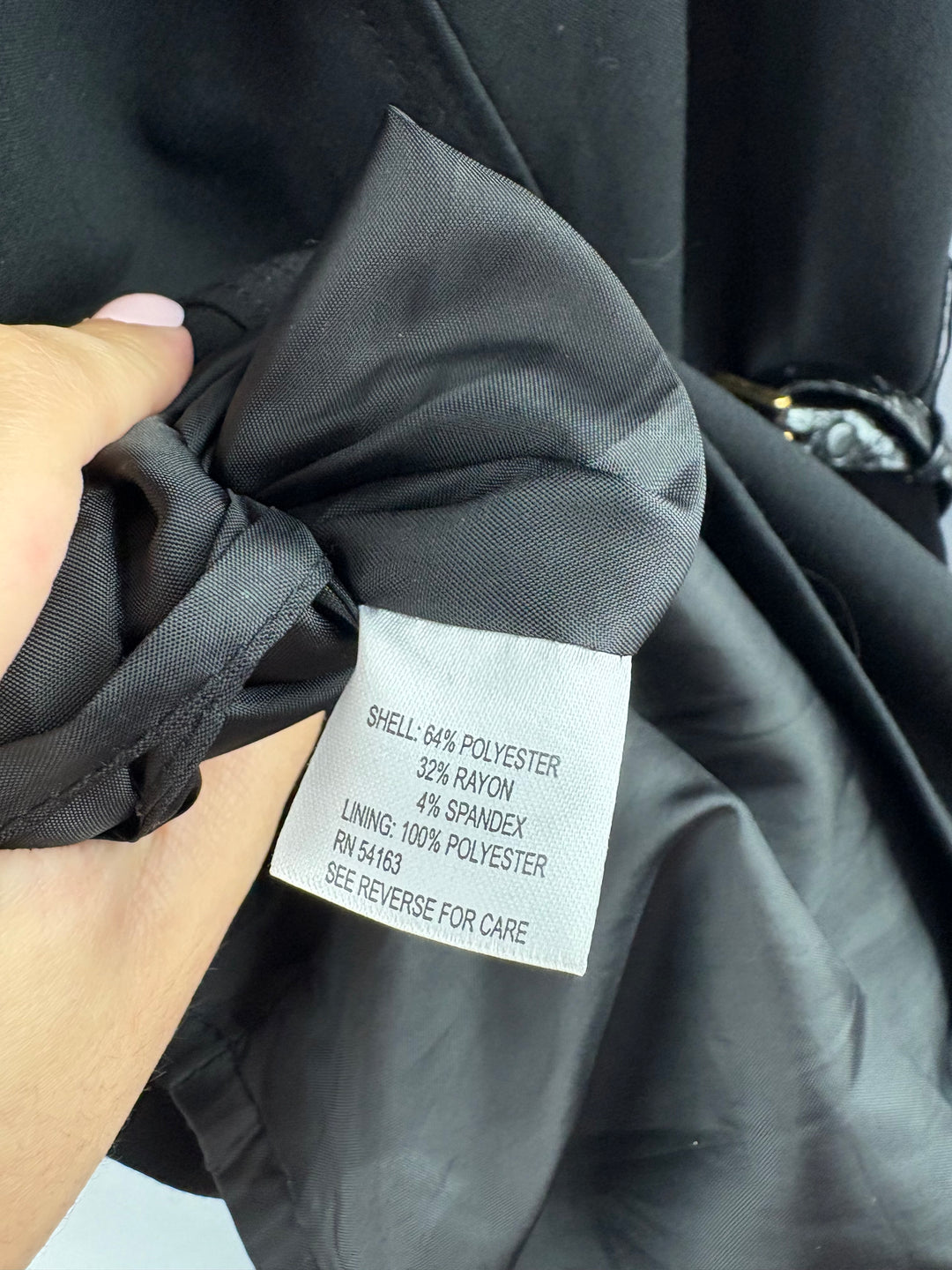 Women’s Calvin Klein Size 4 Black Pencil Dress w/ Belt