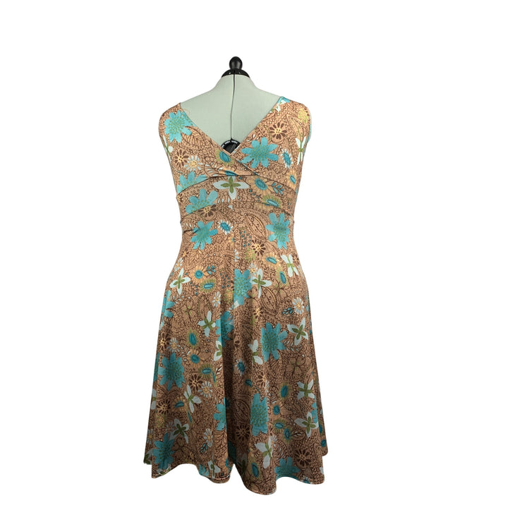 Joy Weekenders Collection Floral Sleeveless Dress  Medium