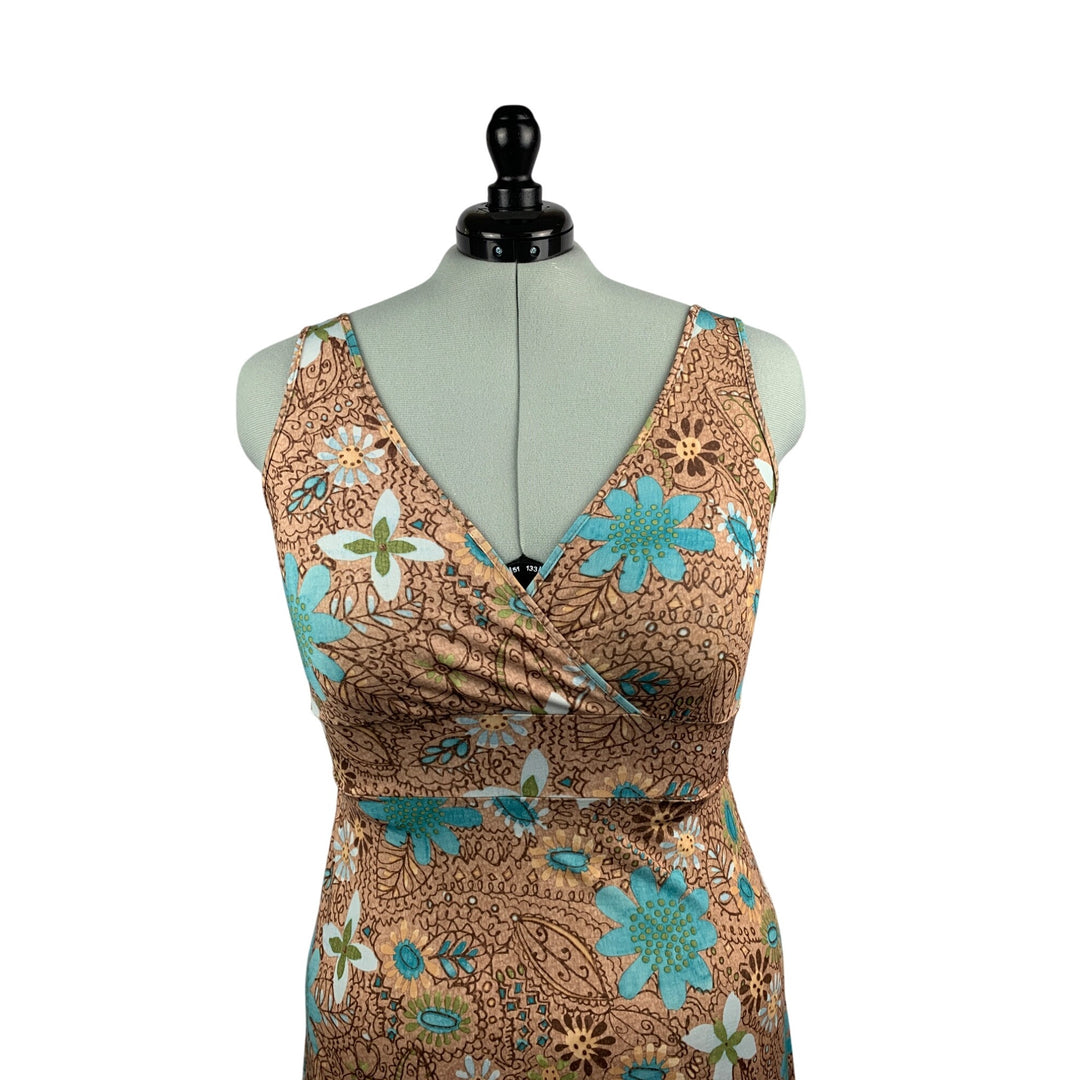 Joy Weekenders Collection Floral Sleeveless Dress  Medium