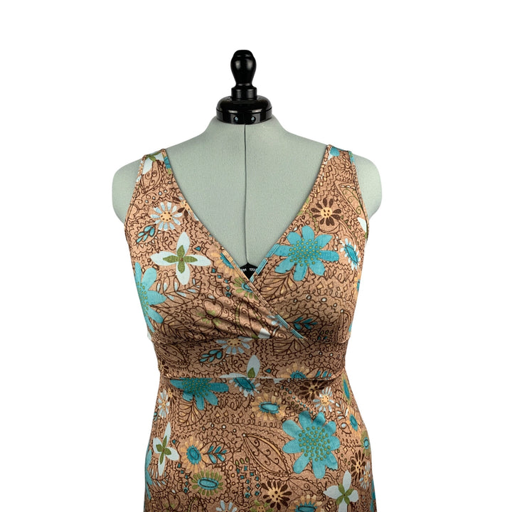Joy Weekenders Collection Floral Sleeveless Dress  Medium