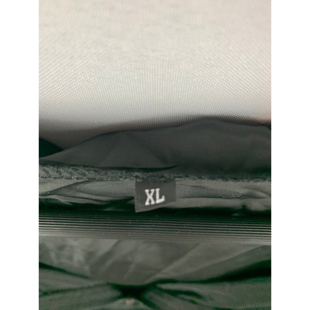 Olive Green Hooded Windbreaker Jacket Size XL