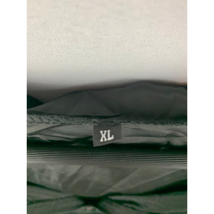Olive Green Hooded Windbreaker Jacket Size XL