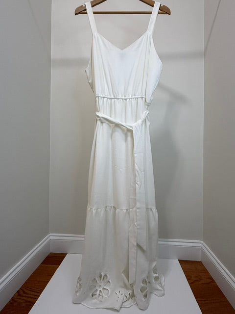 Simply Vera Vera Wang Embroidered Hem Maxi Dress White SzXL