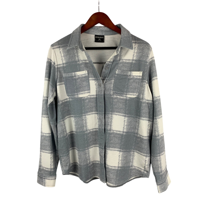 32 Degrees Heat Womens Vintage Plaid Button-Up Shirt S