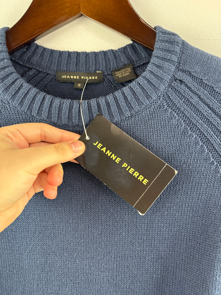Women’s Jeanne Pierre Small Navy Pullover Sweater