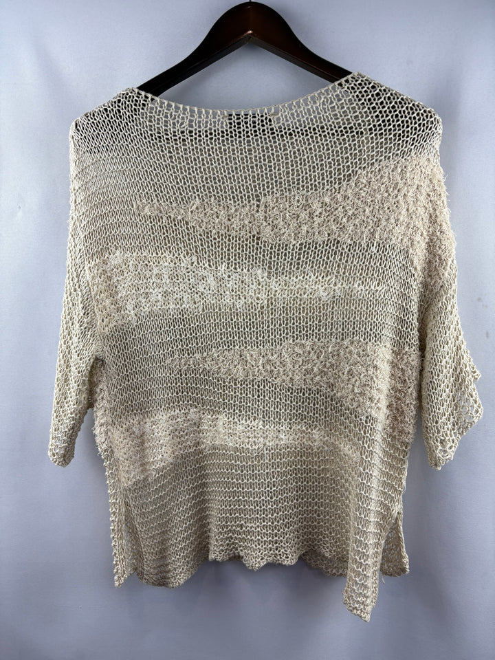 Women’s Zara Small Beige Knit Pullover Sweater