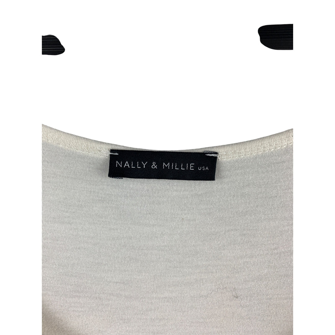 Nally & Millie Off-White Womens Tank Top
