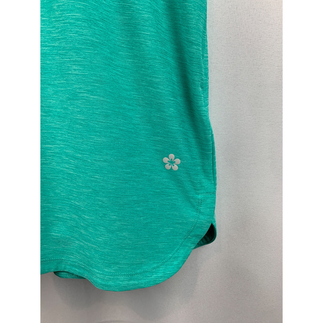 Tuff Athletics Womens Teal Performance Tee S