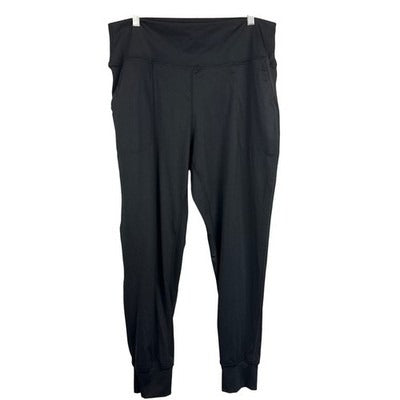 Gradual Black High Waist Stretch Joggers XL