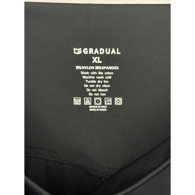 Gradual Black High Waist Stretch Joggers XL