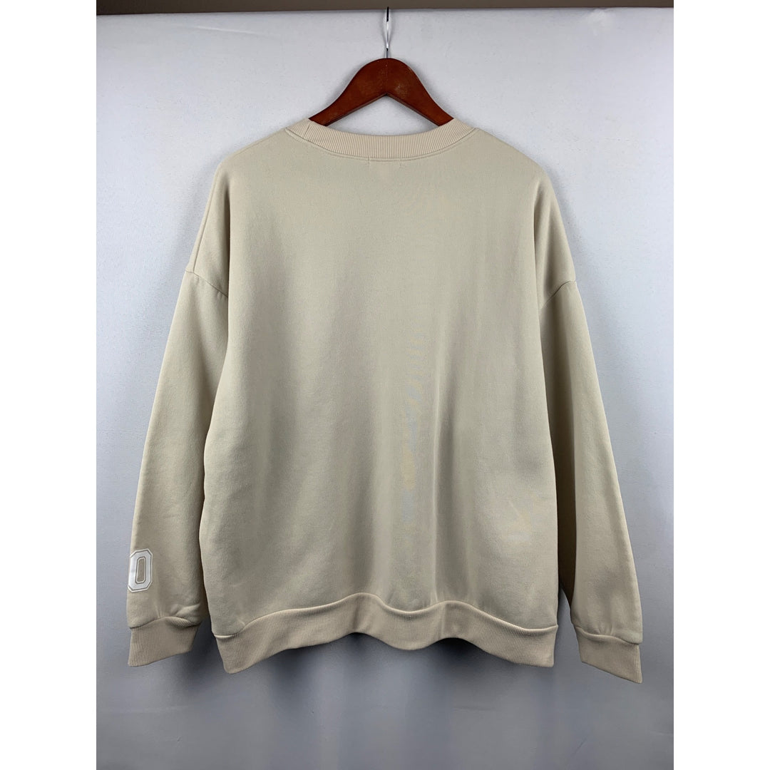Women’s Orange Kiss Cream New York City Baggy Sweatshirt Size XL