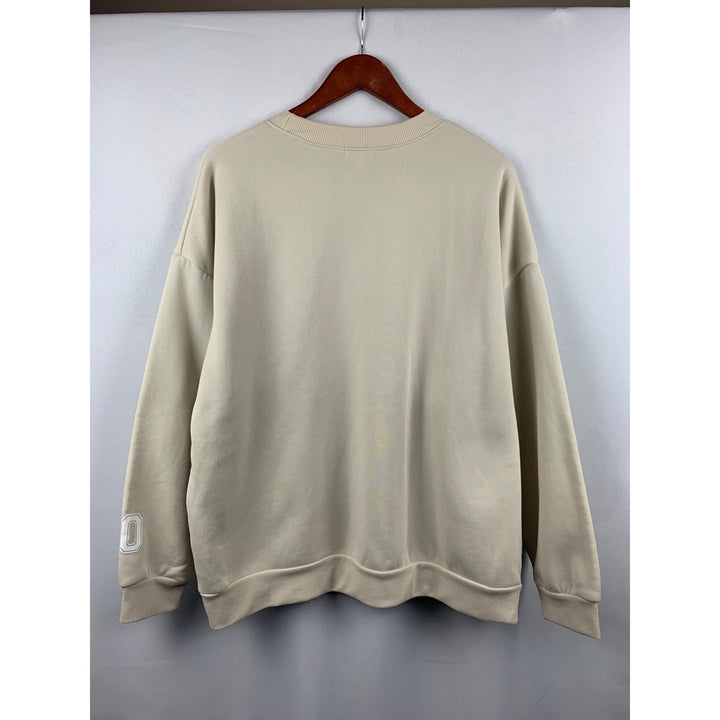 Women’s Orange Kiss Cream New York City Baggy Sweatshirt Size XL