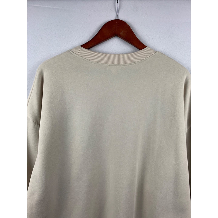 Women’s Orange Kiss Cream New York City Baggy Sweatshirt Size XL