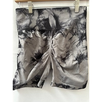 Women’s Gray Swirled Workout Short Size M