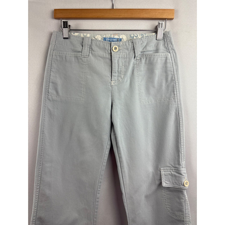 Periscope Womens Cargo Pants Size 3 Light Gray Cotton