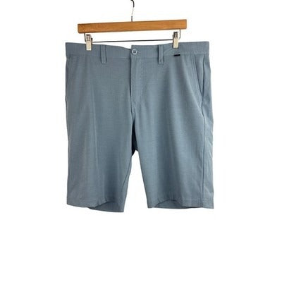 Travis Mathew Mens Blue Performance Shorts Size 36 Polyester & Cotton Blend