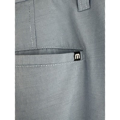 Travis Mathew Mens Blue Performance Shorts Size 36 Polyester & Cotton Blend