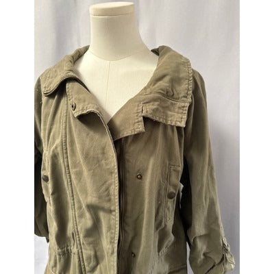 Women’s matty m Olive Green Trenchcoat Sz L
