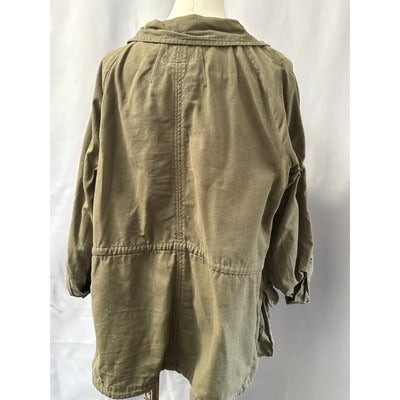 Women’s matty m Olive Green Trenchcoat Sz L