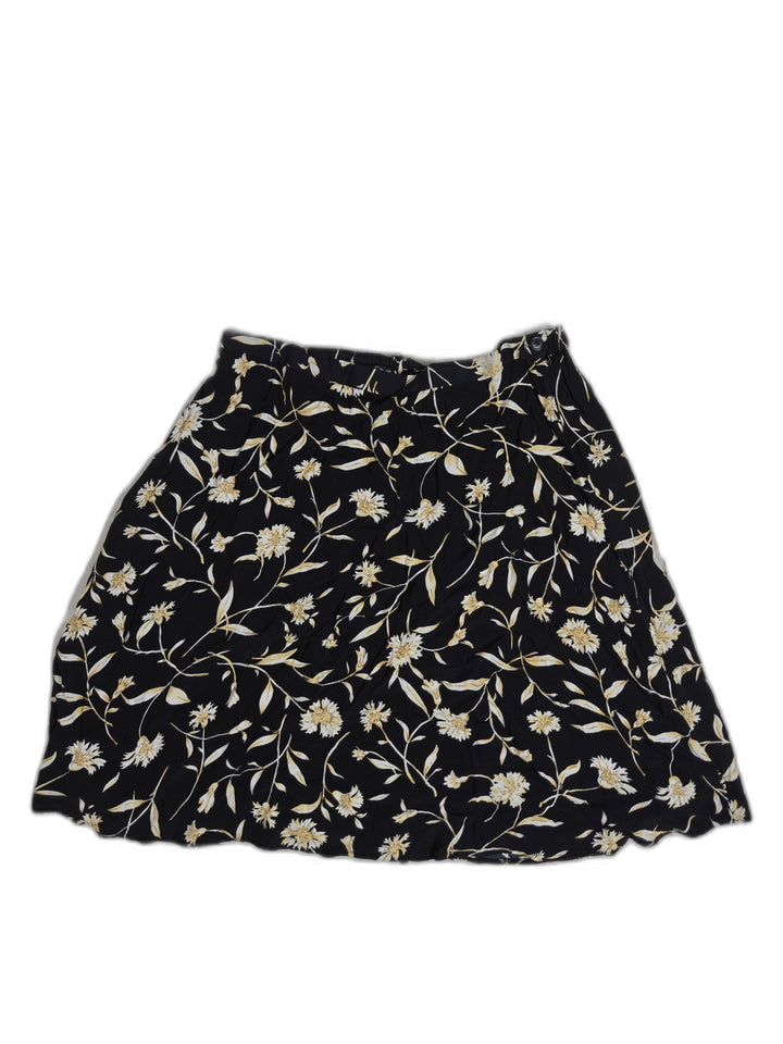 Womens Worthington Floral Skirt Black Size 13W