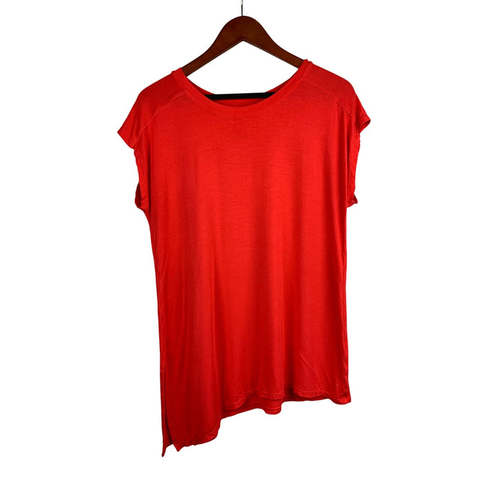 Cuddl Duds Red Modal/Spandex Softwear With Stretch Top M