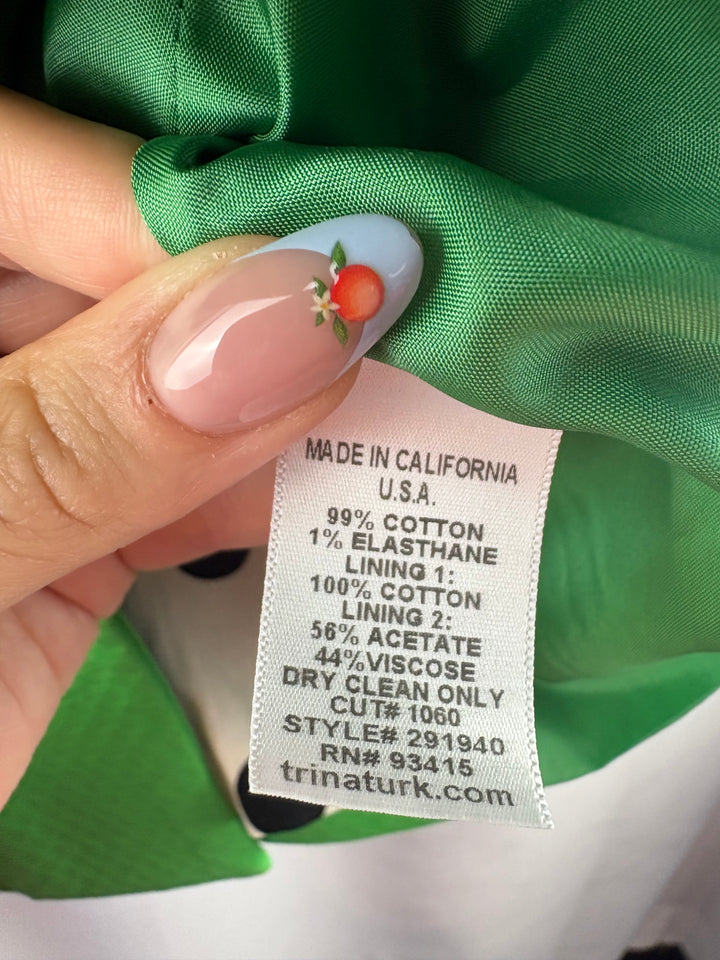Women’s Trina Turk Size 4 Bright Green Blazer