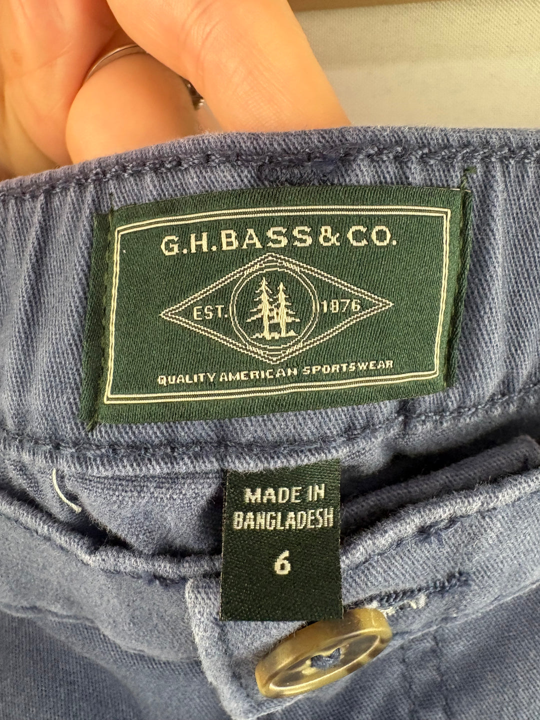 Women’s G.H.Bass & Co. Size 6 Misty Blue Pants