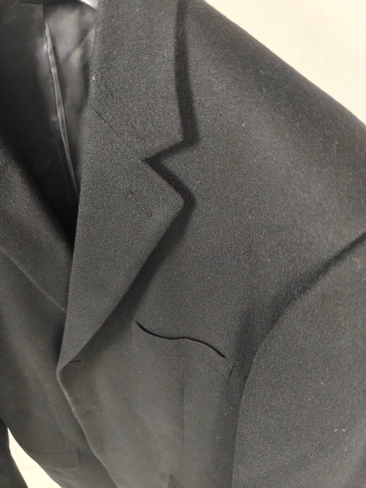 Mens Andrew Fezza Carver Cashmere Blazer Black Size 46L