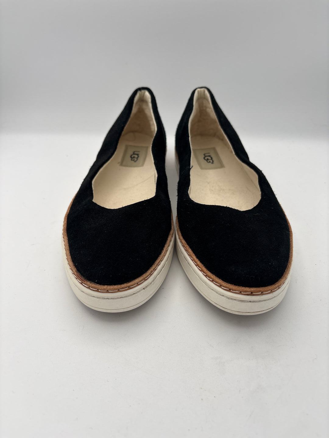 Women’s UGG Size 8 Black Suede Ballet Flats