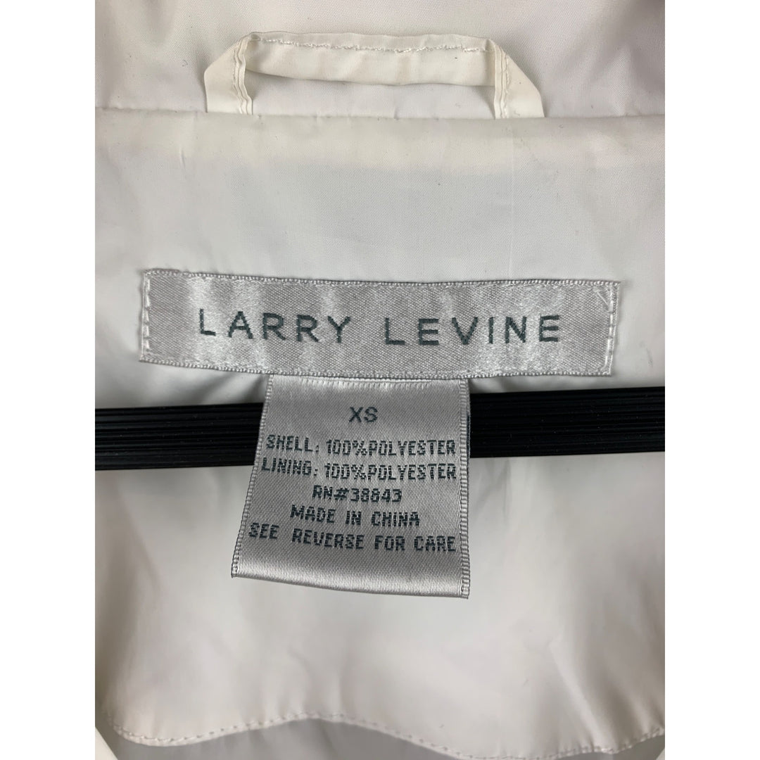 Women's Vintage Y2K Larry Levine White Wind Breaker Jacket  Size XS