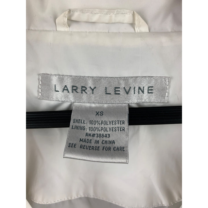 Women's Vintage Y2K Larry Levine White Wind Breaker Jacket  Size XS