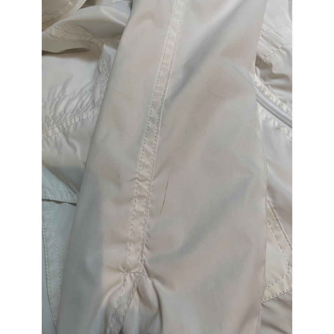 Women's Vintage Y2K Larry Levine White Wind Breaker Jacket  Size XS